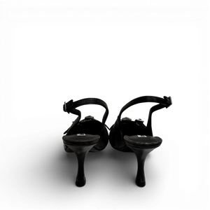 Acne Studios Distressed Belted Slingback Heels