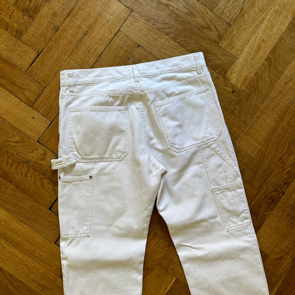 Helmut Lang SS99 White Carpenter Pants