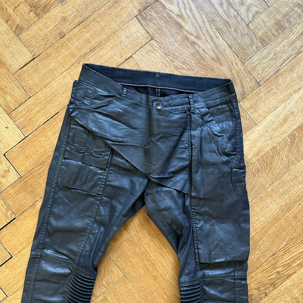 Rick Owens DRKSHDW FW15 Waxed Black Memphis Denim - Ākaibu Store