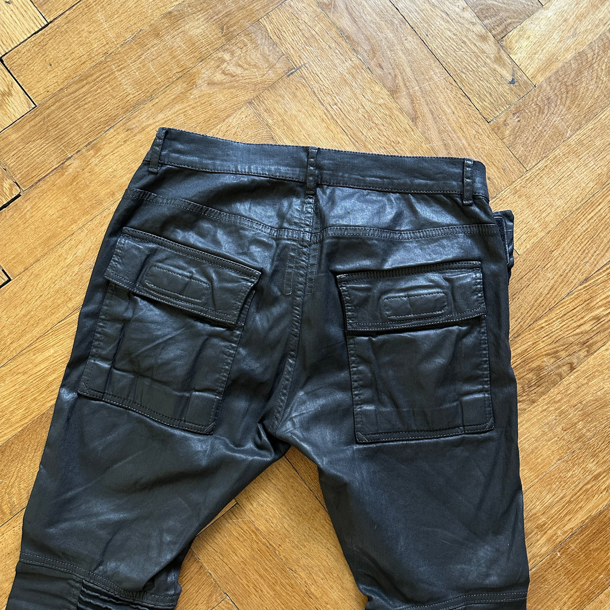 Rick Owens DRKSHDW FW15 Waxed Black Memphis Denim