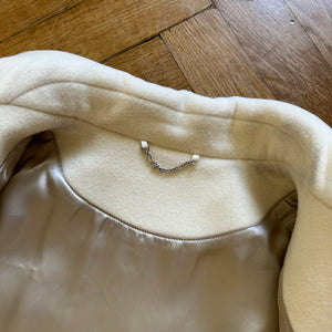 Wool and Leather Cream Louis Vuitton Bunny Varsity Jacket - Jacket