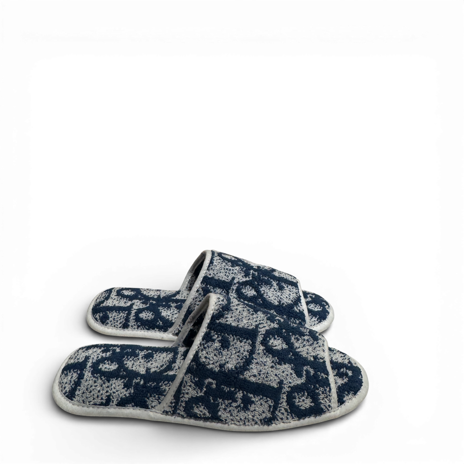 Christian Dior 2000s by John Galliano Diorrisimo Monogram Terry Cloth Slippers