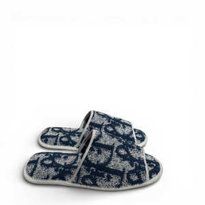 Christian Dior 2000s by John Galliano Diorrisimo Monogram Terry Cloth Slippers