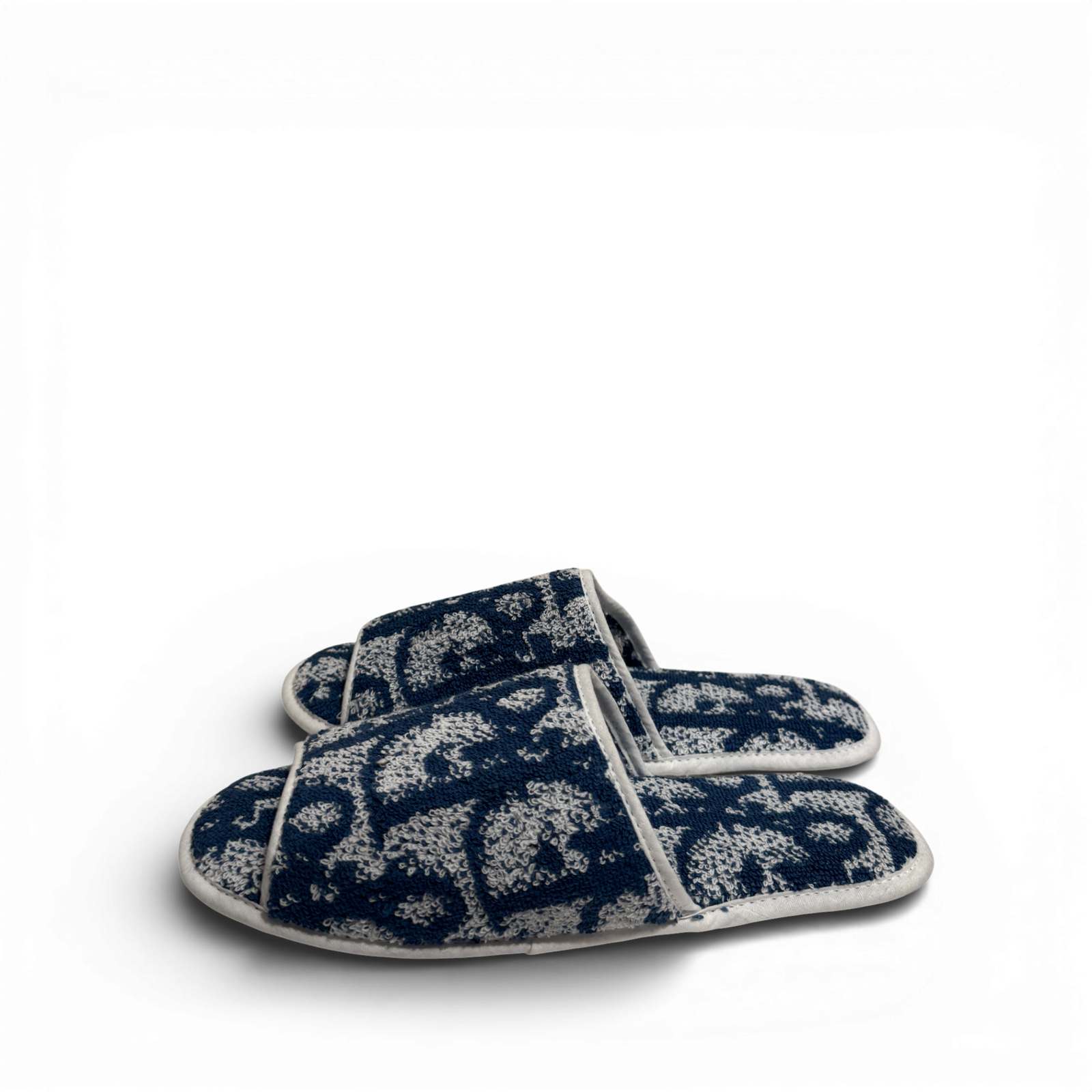 Christian Dior 2000s by John Galliano Diorrisimo Monogram Terry Cloth Slippers