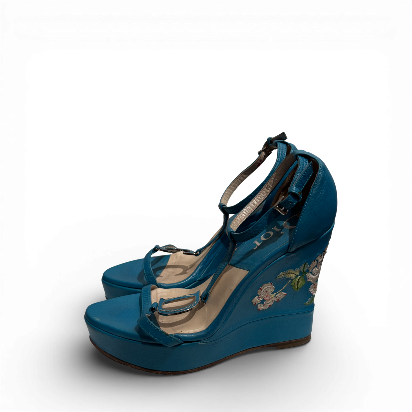 Christian Dior SS05 by John Galliano Floral Embroidered Heels