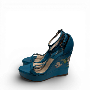 Christian Dior SS05 by John Galliano Floral Embroidered Heels