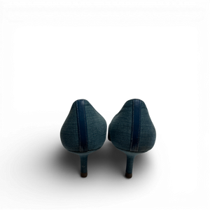 Christian Dior FW02 by John Galliano Laced Denim Heels