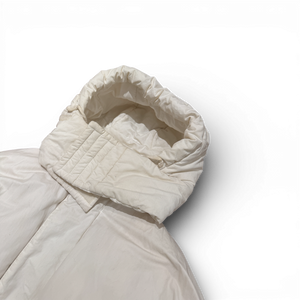 Helmut Lang AW98 White Hooded Down Parka