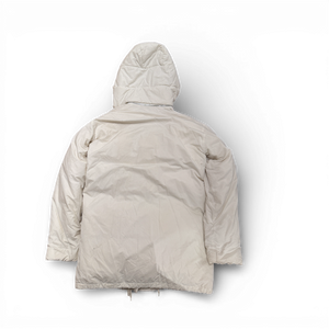 Helmut Lang AW98 White Hooded Down Parka