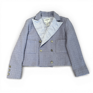 Chanel SS24 Boucle Logo Lapel Jacket Prototype