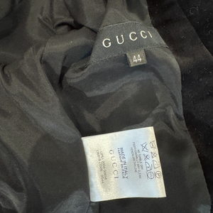 Gucci AW04 by Tom Ford Elbow Strap Black Velvet Jacket