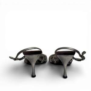 Dolce & Gabbana 2000s Velvet Crystal Heels