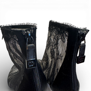 Chanel 2000s Lace Boots