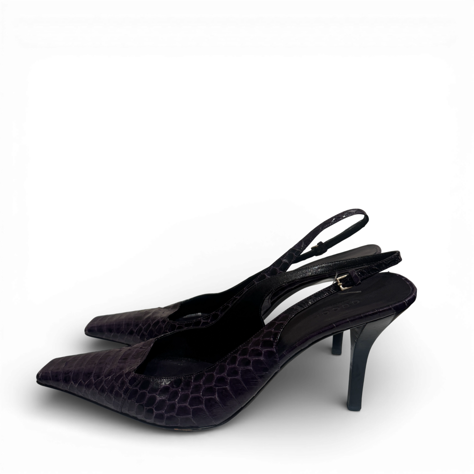 Gucci SS98 by Tom Ford Snakeskin Pointed Toe Heels