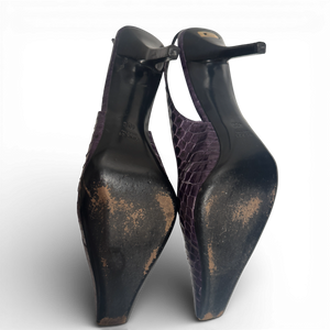 Gucci SS98 by Tom Ford Snakeskin Pointed Toe Heels