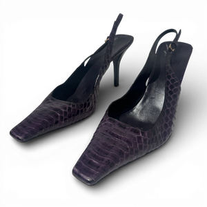 Gucci SS98 by Tom Ford Snakeskin Pointed Toe Heels