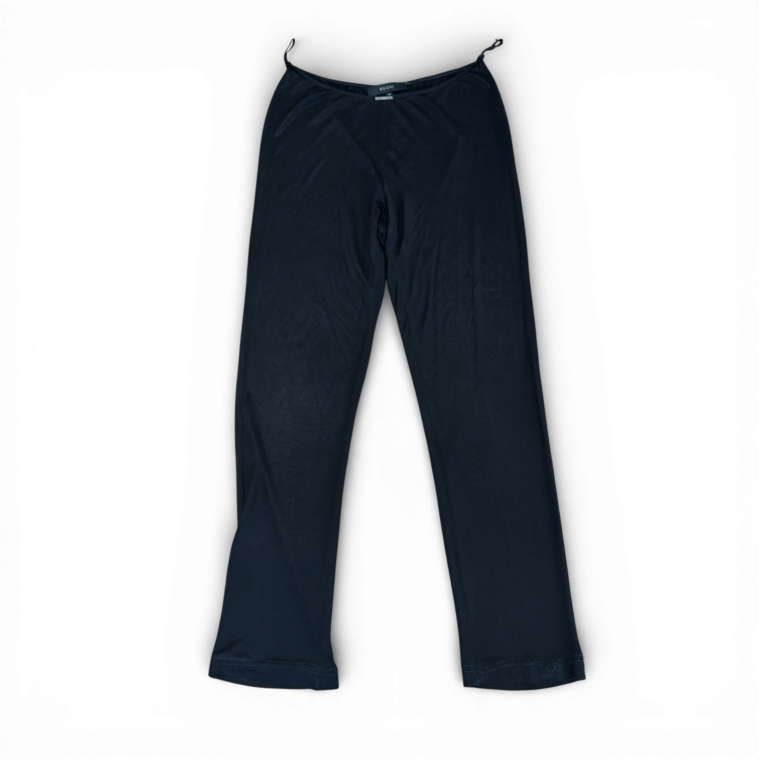 Gucci 2000s by Tom Ford Black Viscose Set Pants