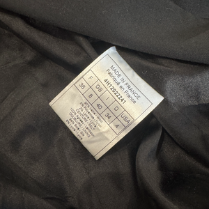 Christian Dior AW04 by John Galliano Studded Leather Strap Black Blazer