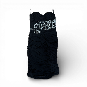 Balmain SS08 by Christophe Decarnin Embellished Black Runway Dress