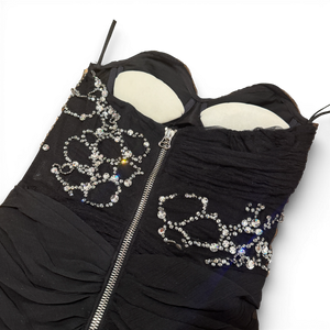 Balmain SS08 by Christophe Decarnin Embellished Black Runway Dress