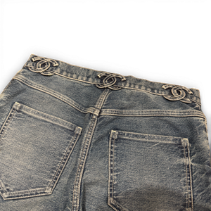 Chanel SS24 CC Logo Beltloop Washed Runway Denim