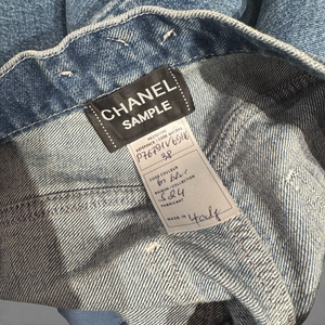 Chanel SS24 CC Logo Beltloop Washed Runway Denim