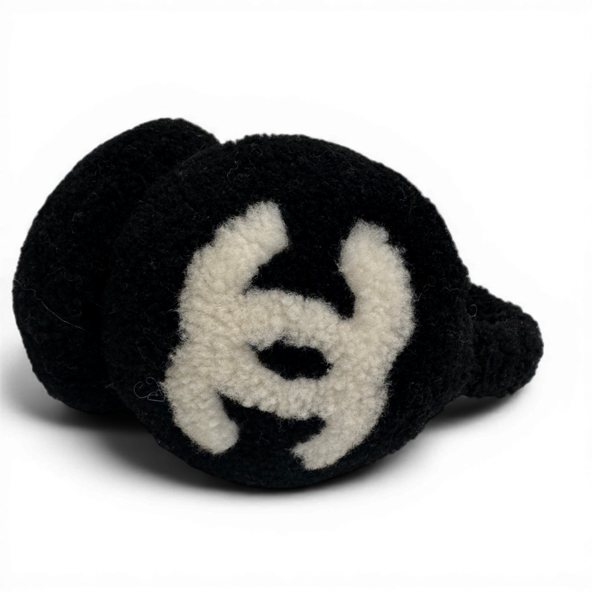 Chanel 2025 Coco Neige Black Shearling CC Logo Earmuffs Sample