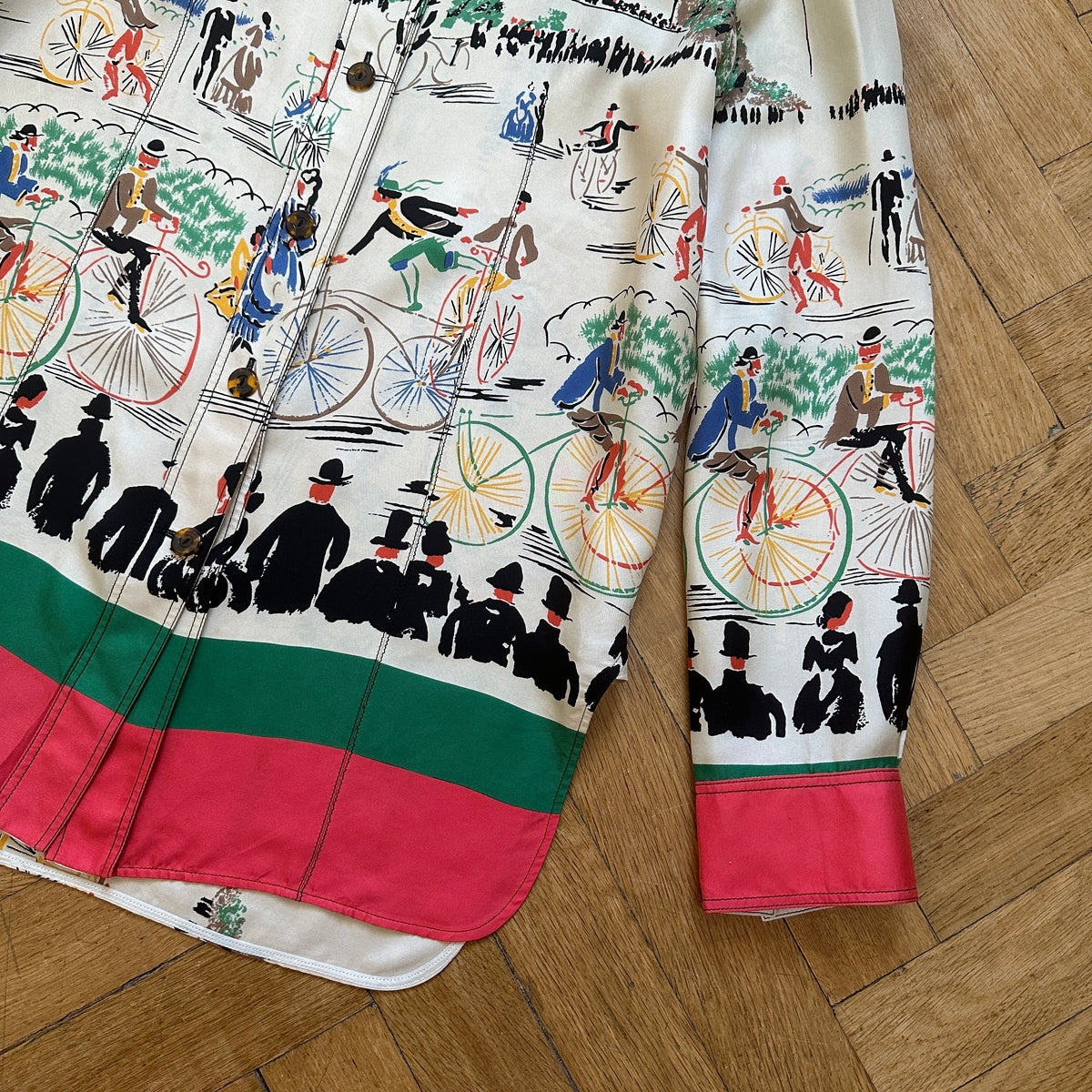 Céline by Phoebe Philo Mulberry Silk Printed Shirt