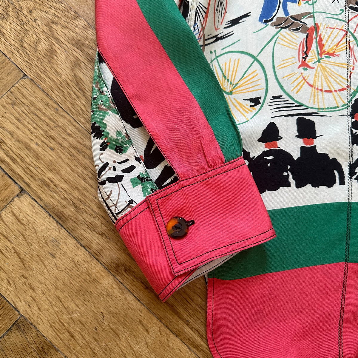 Céline by Phoebe Philo Mulberry Silk Printed Shirt