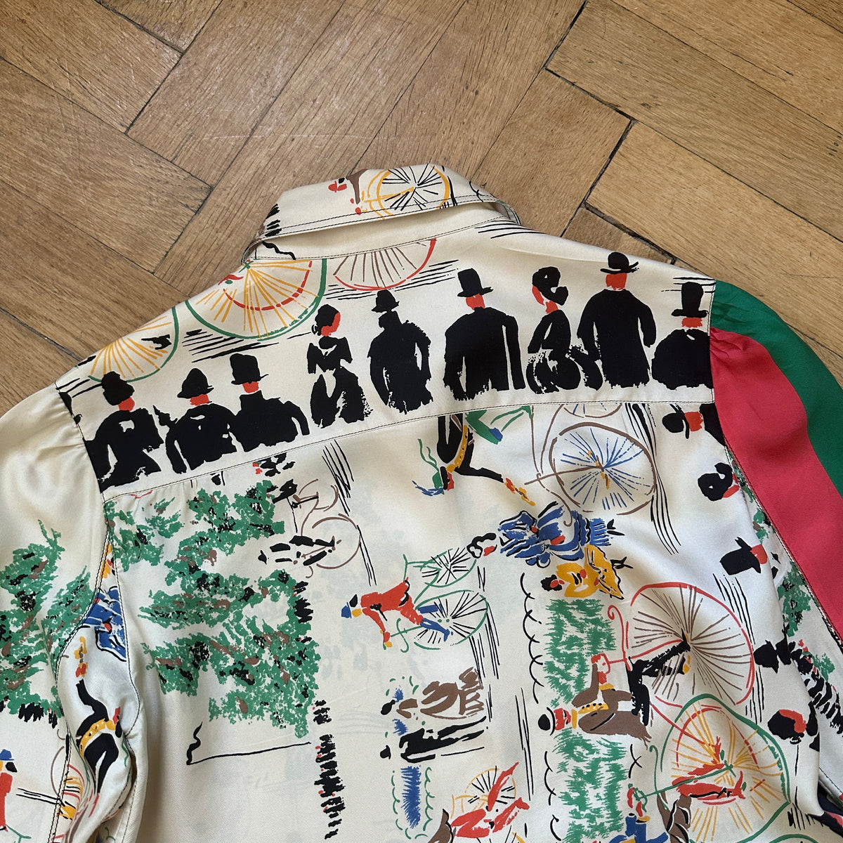 Céline by Phoebe Philo Mulberry Silk Printed Shirt