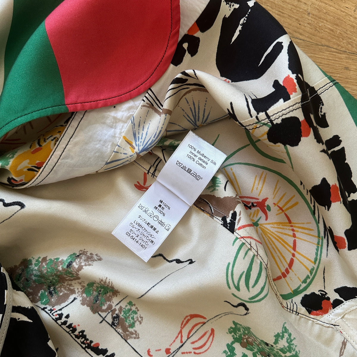 Céline by Phoebe Philo Mulberry Silk Printed Shirt