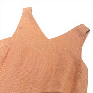 Chanel SS98 by Karl Lagerfeld Peach Orange Halter Dress