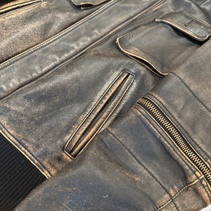 Dolce & Gabbana AW03 Distressed Multi Zip Horsr Leather Jacket