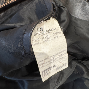 Dolce & Gabbana AW03 Distressed Multi Zip Horsr Leather Jacket