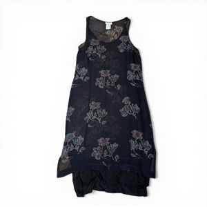 Dries Van Noten 90s Sheer Floral Silk Dress