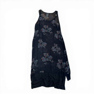 Dries Van Noten 90s Sheer Floral Silk Dress