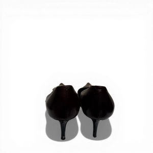 Christian Dior by John Galliano 2002 Metal Logo Chocolate Heels