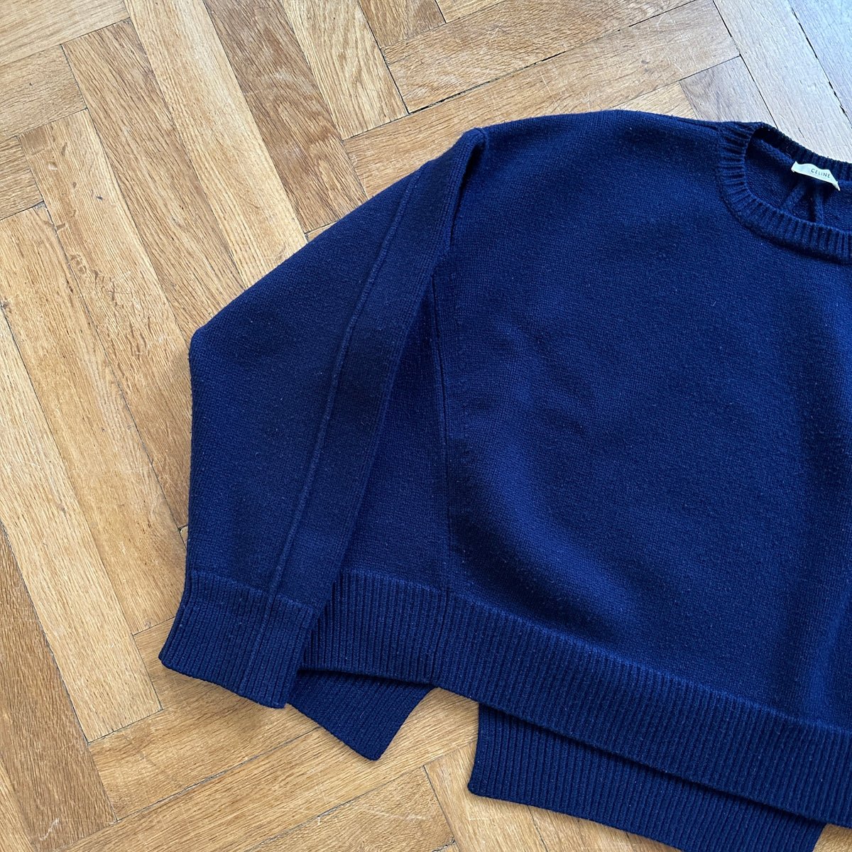 Céline by Phoebe Philo FW13 Blue Knit Sweater
