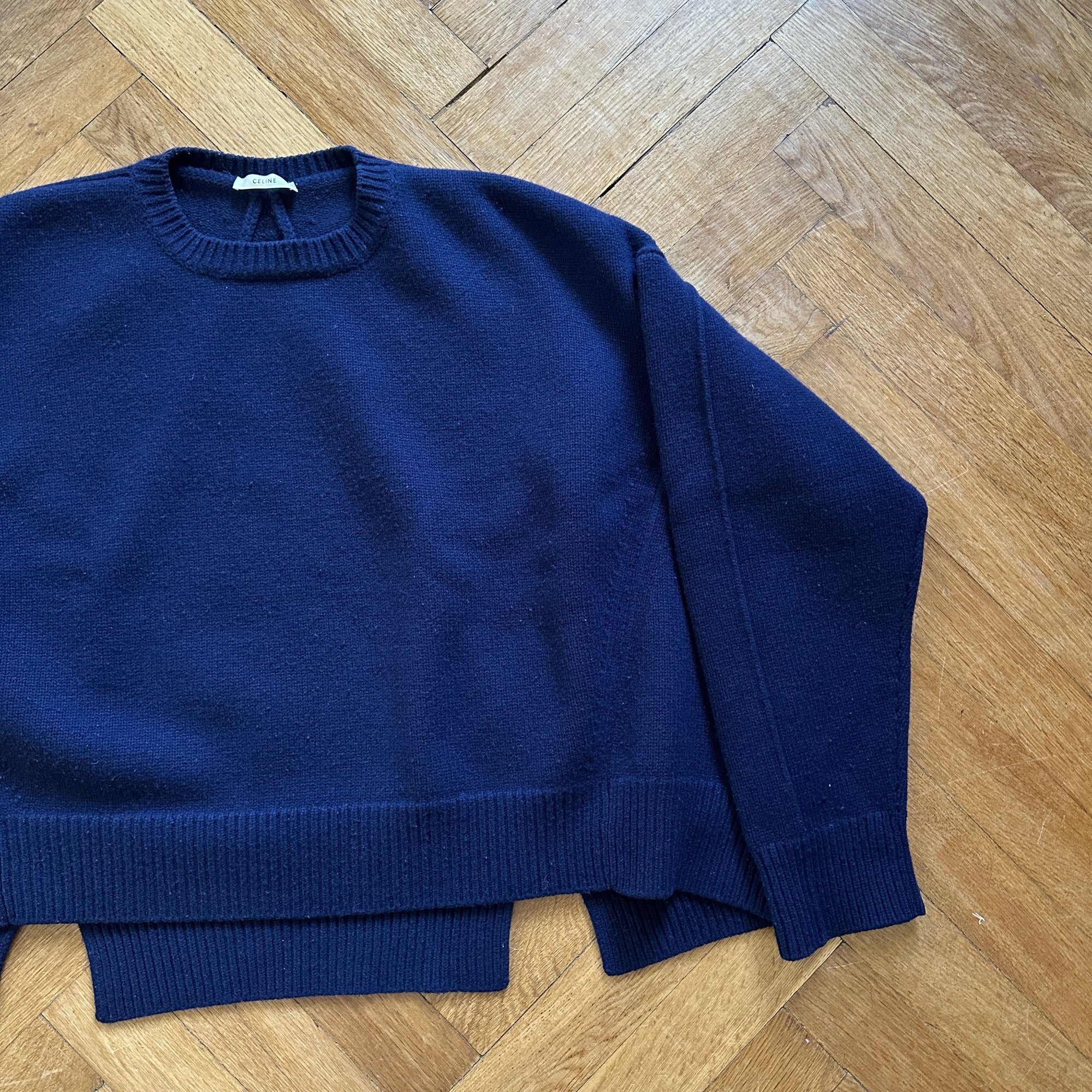 Céline by Phoebe Philo FW13 Blue Knit Sweater