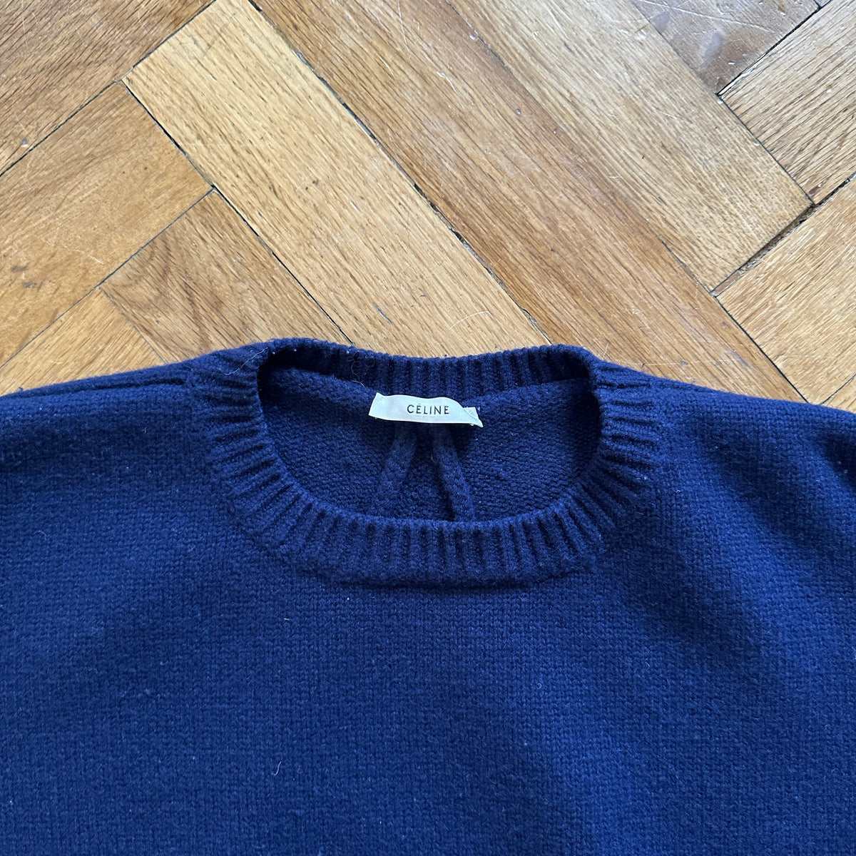 Céline by Phoebe Philo FW13 Blue Knit Sweater