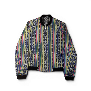 Saint Laurent SS18 Reversible Ikat Teddy Jacket