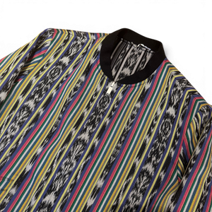 Saint Laurent SS18 Reversible Ikat Teddy Jacket