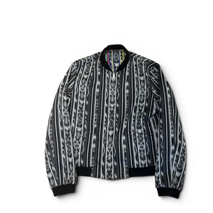 Saint Laurent SS18 Reversible Ikat Teddy Jacket