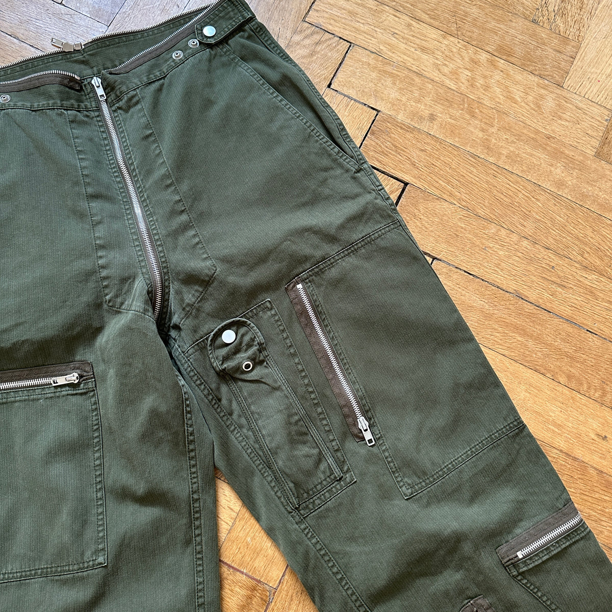 Maison Margiela SS19 Olive Zippered Flight Pants