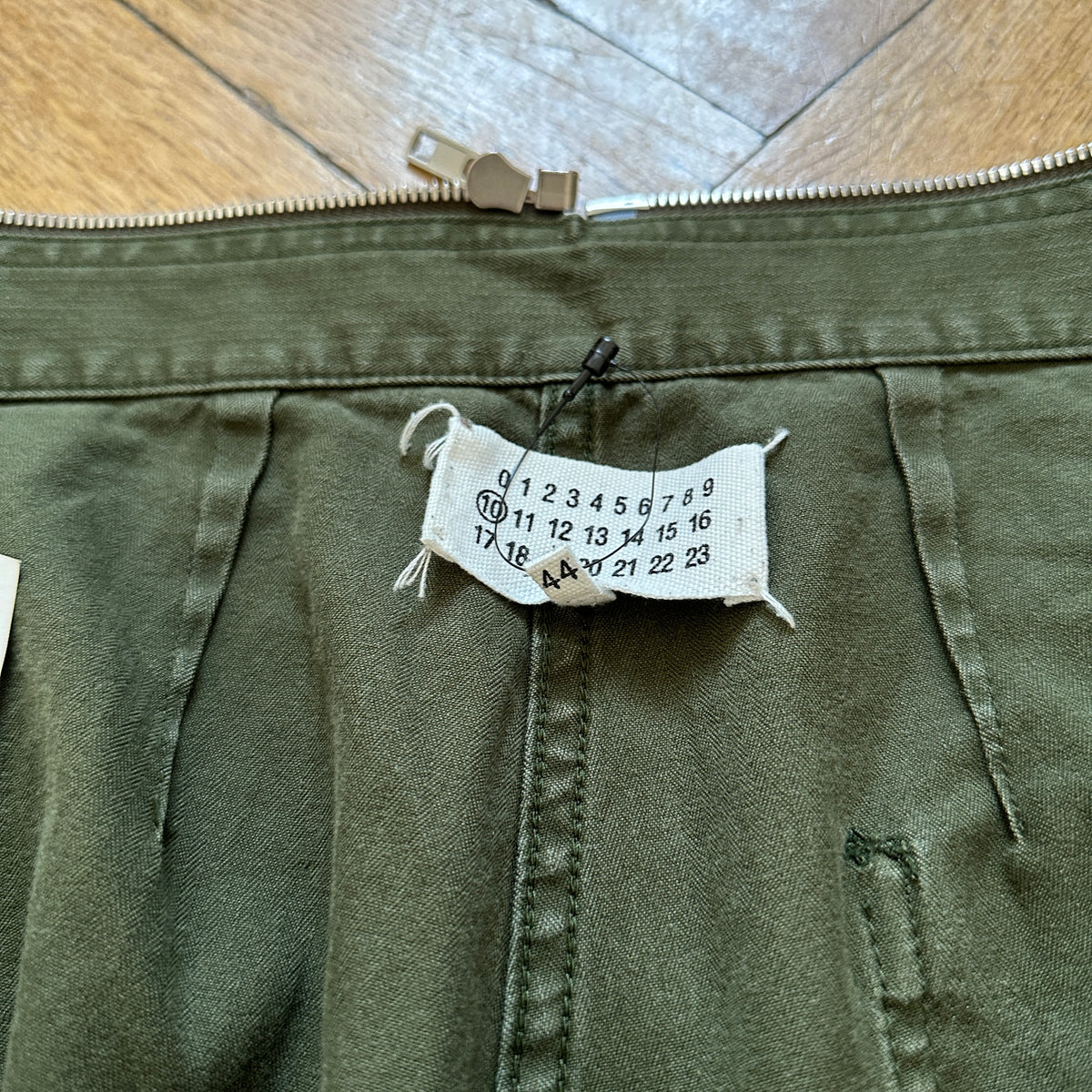 Maison Margiela SS19 Olive Zippered Flight Pants