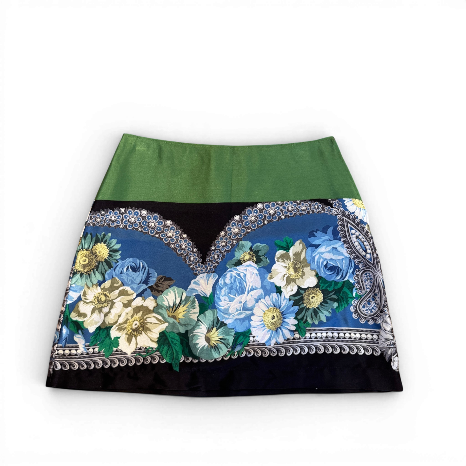 Dolce & Gabbana Floral Silk Mini Skirt