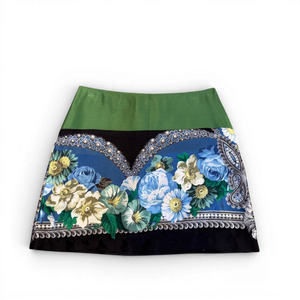 Dolce & Gabbana Floral Silk Mini Skirt