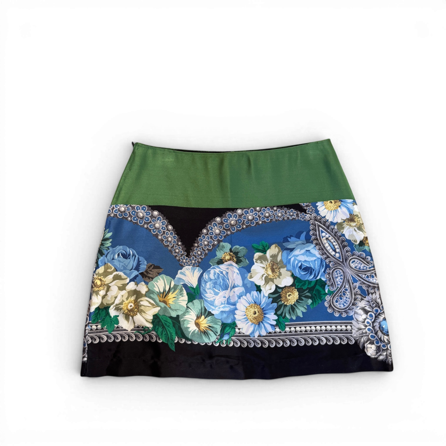 Dolce & Gabbana Floral Silk Mini Skirt