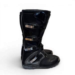 Dolce & Gabbana FW03 Metal Applique Buckled Moto Biker Boots