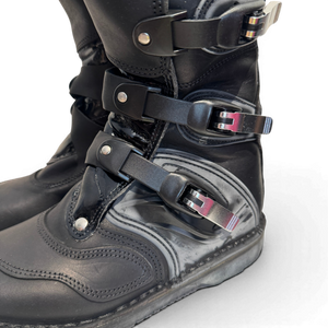 Dolce & Gabbana FW03 Metal Applique Buckled Moto Biker Boots